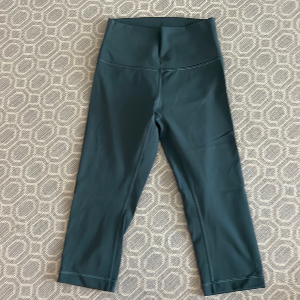 Lululemon cropped green leggings - 2